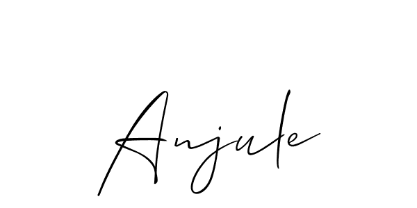 Make a short Anjule signature style. Manage your documents anywhere anytime using Allison_Script. Create and add eSignatures, submit forms, share and send files easily. Anjule signature style 2 images and pictures png