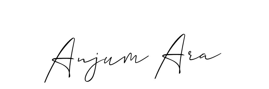 It looks lik you need a new signature style for name Anjum Ara. Design unique handwritten (Allison_Script) signature with our free signature maker in just a few clicks. Anjum Ara signature style 2 images and pictures png