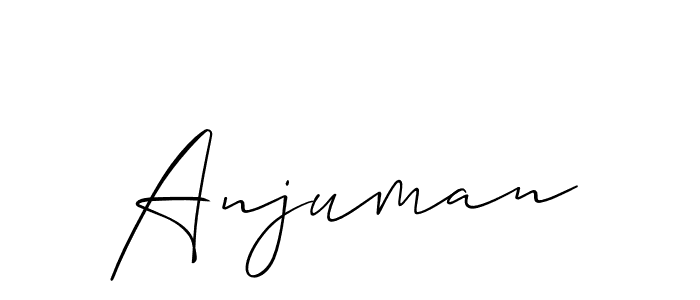 if you are searching for the best signature style for your name Anjuman. so please give up your signature search. here we have designed multiple signature styles  using Allison_Script. Anjuman signature style 2 images and pictures png