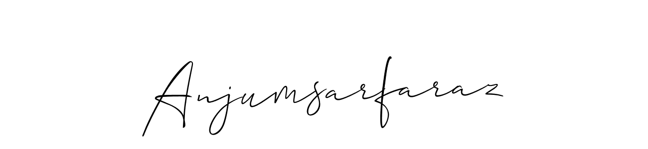 Allison_Script is a professional signature style that is perfect for those who want to add a touch of class to their signature. It is also a great choice for those who want to make their signature more unique. Get Anjumsarfaraz name to fancy signature for free. Anjumsarfaraz signature style 2 images and pictures png
