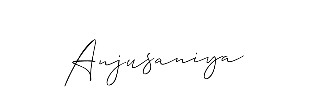 This is the best signature style for the Anjusaniya name. Also you like these signature font (Allison_Script). Mix name signature. Anjusaniya signature style 2 images and pictures png