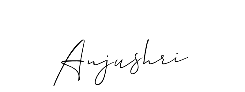 Also we have Anjushri name is the best signature style. Create professional handwritten signature collection using Allison_Script autograph style. Anjushri signature style 2 images and pictures png