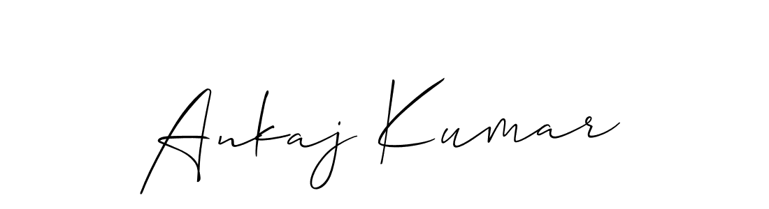 How to make Ankaj Kumar name signature. Use Allison_Script style for creating short signs online. This is the latest handwritten sign. Ankaj Kumar signature style 2 images and pictures png