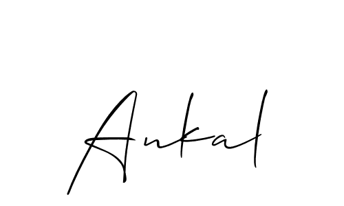 Make a beautiful signature design for name Ankal. With this signature (Allison_Script) style, you can create a handwritten signature for free. Ankal signature style 2 images and pictures png