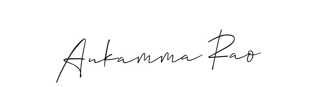 if you are searching for the best signature style for your name Ankamma Rao. so please give up your signature search. here we have designed multiple signature styles  using Allison_Script. Ankamma Rao signature style 2 images and pictures png