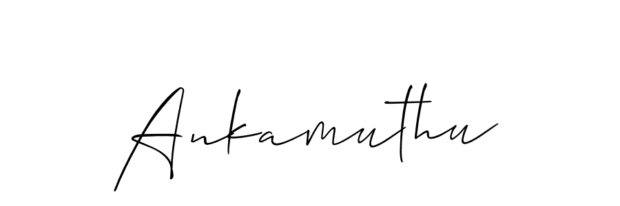 How to Draw Ankamuthu signature style? Allison_Script is a latest design signature styles for name Ankamuthu. Ankamuthu signature style 2 images and pictures png