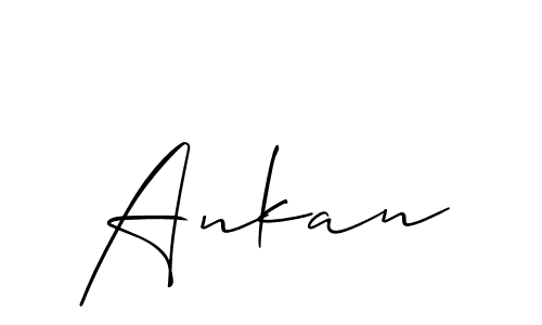 Create a beautiful signature design for name Ankan. With this signature (Allison_Script) fonts, you can make a handwritten signature for free. Ankan signature style 2 images and pictures png