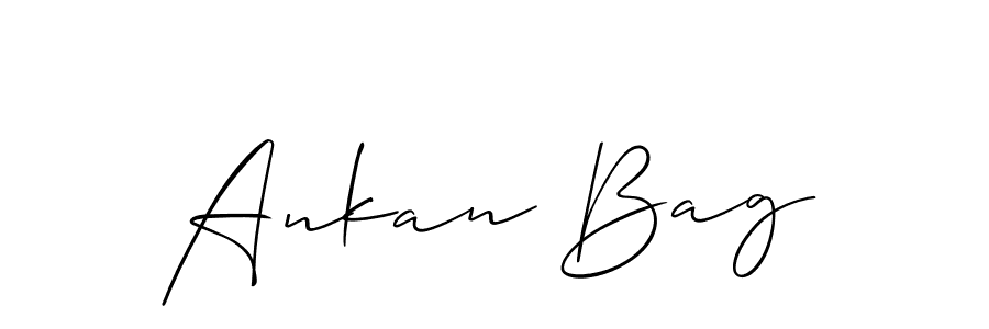 Design your own signature with our free online signature maker. With this signature software, you can create a handwritten (Allison_Script) signature for name Ankan Bag. Ankan Bag signature style 2 images and pictures png