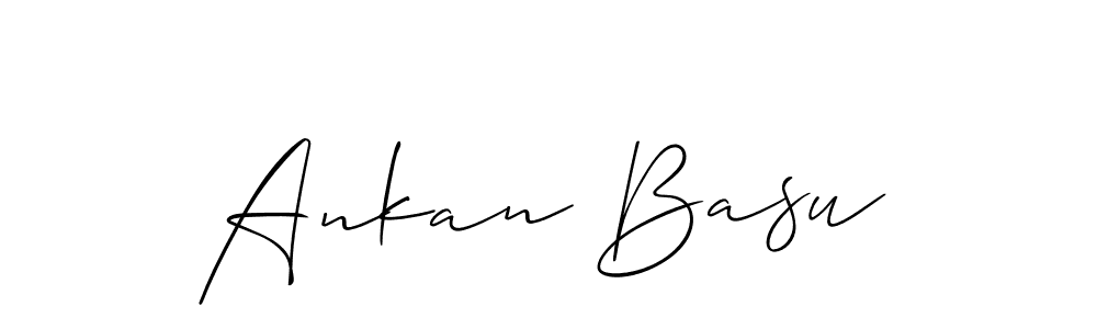 How to make Ankan Basu signature? Allison_Script is a professional autograph style. Create handwritten signature for Ankan Basu name. Ankan Basu signature style 2 images and pictures png