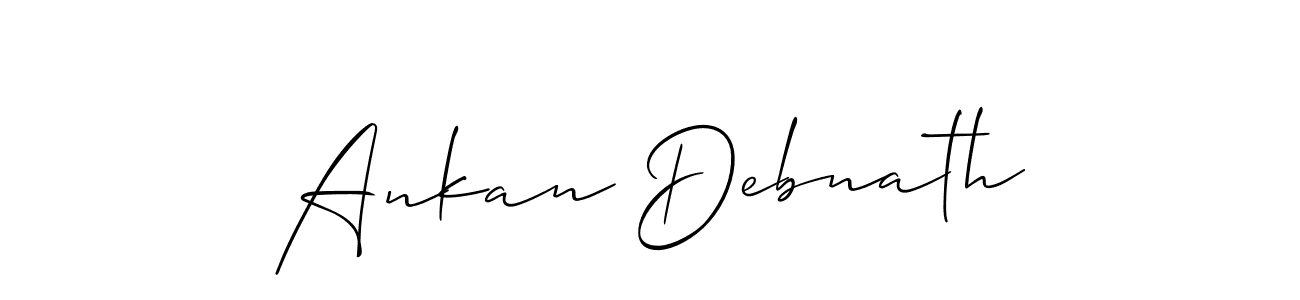 It looks lik you need a new signature style for name Ankan Debnath. Design unique handwritten (Allison_Script) signature with our free signature maker in just a few clicks. Ankan Debnath signature style 2 images and pictures png