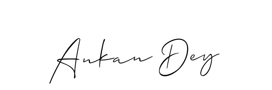 Ankan Dey stylish signature style. Best Handwritten Sign (Allison_Script) for my name. Handwritten Signature Collection Ideas for my name Ankan Dey. Ankan Dey signature style 2 images and pictures png