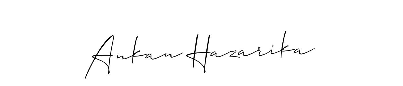 Design your own signature with our free online signature maker. With this signature software, you can create a handwritten (Allison_Script) signature for name Ankan Hazarika. Ankan Hazarika signature style 2 images and pictures png