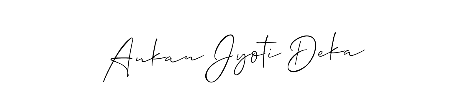 Also we have Ankan Jyoti Deka name is the best signature style. Create professional handwritten signature collection using Allison_Script autograph style. Ankan Jyoti Deka signature style 2 images and pictures png