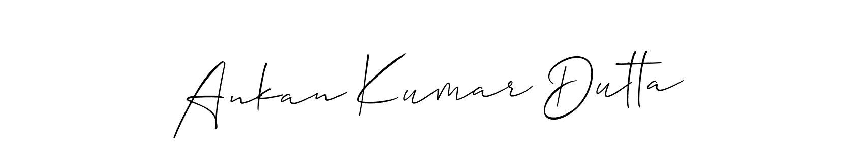 This is the best signature style for the Ankan Kumar Dutta name. Also you like these signature font (Allison_Script). Mix name signature. Ankan Kumar Dutta signature style 2 images and pictures png