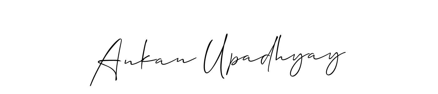 Use a signature maker to create a handwritten signature online. With this signature software, you can design (Allison_Script) your own signature for name Ankan Upadhyay. Ankan Upadhyay signature style 2 images and pictures png