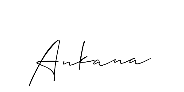 Best and Professional Signature Style for Ankana. Allison_Script Best Signature Style Collection. Ankana signature style 2 images and pictures png