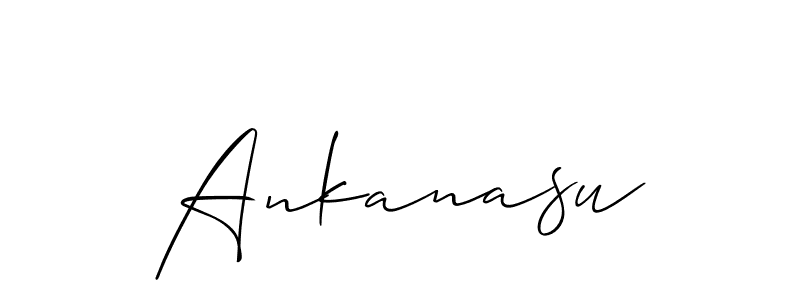 It looks lik you need a new signature style for name Ankanasu. Design unique handwritten (Allison_Script) signature with our free signature maker in just a few clicks. Ankanasu signature style 2 images and pictures png