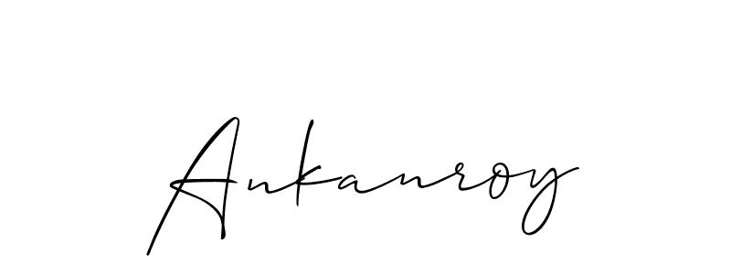 The best way (Allison_Script) to make a short signature is to pick only two or three words in your name. The name Ankanroy include a total of six letters. For converting this name. Ankanroy signature style 2 images and pictures png