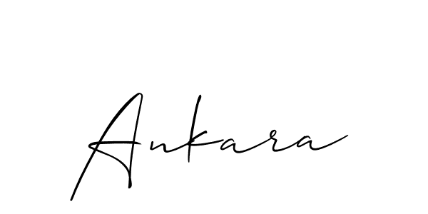 Use a signature maker to create a handwritten signature online. With this signature software, you can design (Allison_Script) your own signature for name Ankara. Ankara signature style 2 images and pictures png