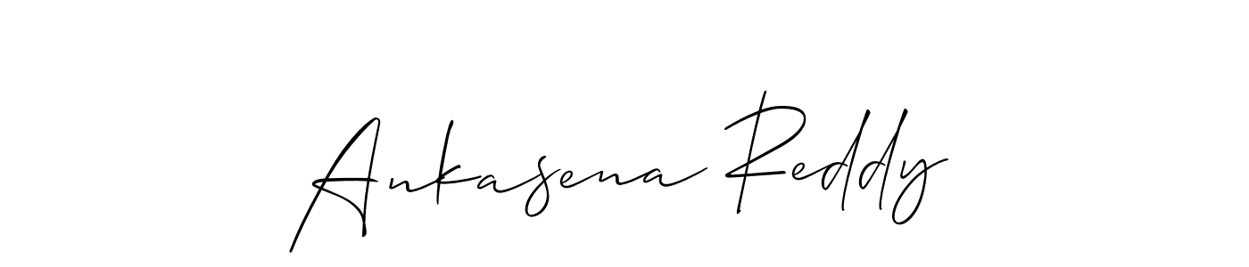 if you are searching for the best signature style for your name Ankasena Reddy. so please give up your signature search. here we have designed multiple signature styles  using Allison_Script. Ankasena Reddy signature style 2 images and pictures png