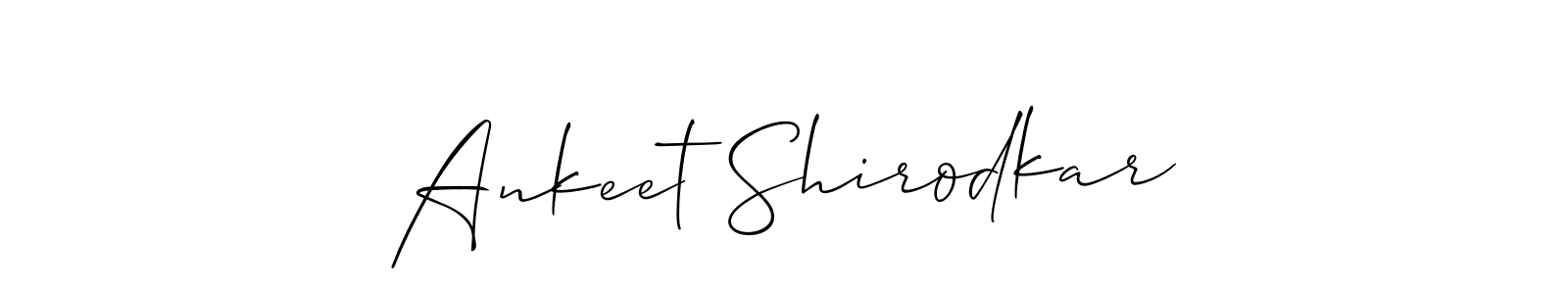 Similarly Allison_Script is the best handwritten signature design. Signature creator online .You can use it as an online autograph creator for name Ankeet Shirodkar. Ankeet Shirodkar signature style 2 images and pictures png