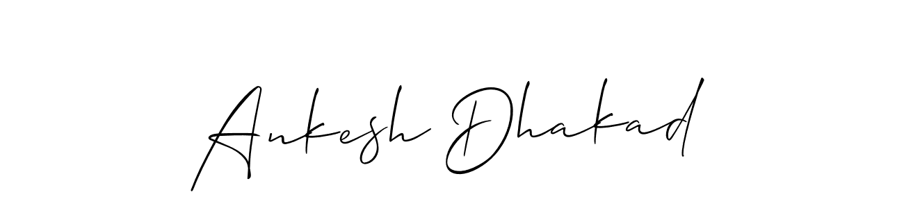 This is the best signature style for the Ankesh Dhakad name. Also you like these signature font (Allison_Script). Mix name signature. Ankesh Dhakad signature style 2 images and pictures png