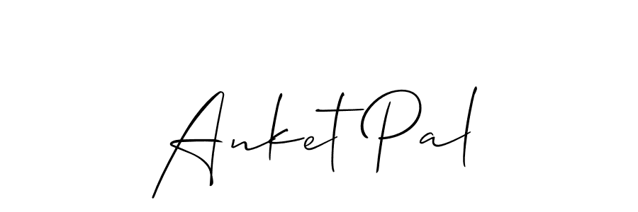 It looks lik you need a new signature style for name Anket Pal. Design unique handwritten (Allison_Script) signature with our free signature maker in just a few clicks. Anket Pal signature style 2 images and pictures png