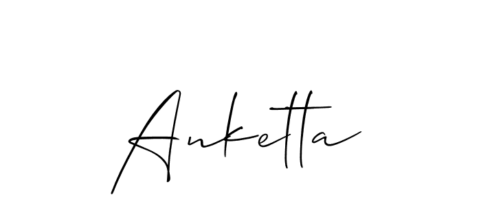 Also we have Anketta name is the best signature style. Create professional handwritten signature collection using Allison_Script autograph style. Anketta signature style 2 images and pictures png