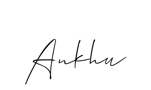 You should practise on your own different ways (Allison_Script) to write your name (Ankhu) in signature. don't let someone else do it for you. Ankhu signature style 2 images and pictures png