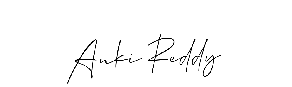 Anki Reddy stylish signature style. Best Handwritten Sign (Allison_Script) for my name. Handwritten Signature Collection Ideas for my name Anki Reddy. Anki Reddy signature style 2 images and pictures png