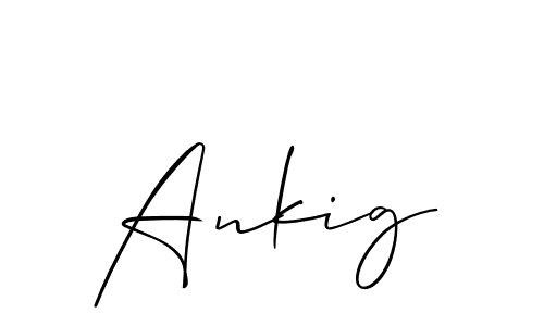 Make a beautiful signature design for name Ankig. Use this online signature maker to create a handwritten signature for free. Ankig signature style 2 images and pictures png