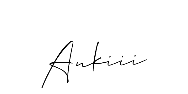 The best way (Allison_Script) to make a short signature is to pick only two or three words in your name. The name Ankiii include a total of six letters. For converting this name. Ankiii signature style 2 images and pictures png