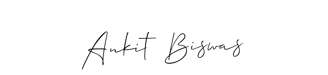 How to make Ankit  Biswas name signature. Use Allison_Script style for creating short signs online. This is the latest handwritten sign. Ankit  Biswas signature style 2 images and pictures png