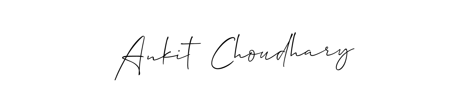 Allison_Script is a professional signature style that is perfect for those who want to add a touch of class to their signature. It is also a great choice for those who want to make their signature more unique. Get Ankit  Choudhary name to fancy signature for free. Ankit  Choudhary signature style 2 images and pictures png