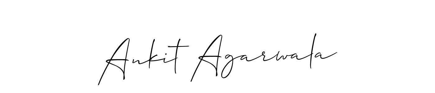 Allison_Script is a professional signature style that is perfect for those who want to add a touch of class to their signature. It is also a great choice for those who want to make their signature more unique. Get Ankit Agarwala name to fancy signature for free. Ankit Agarwala signature style 2 images and pictures png