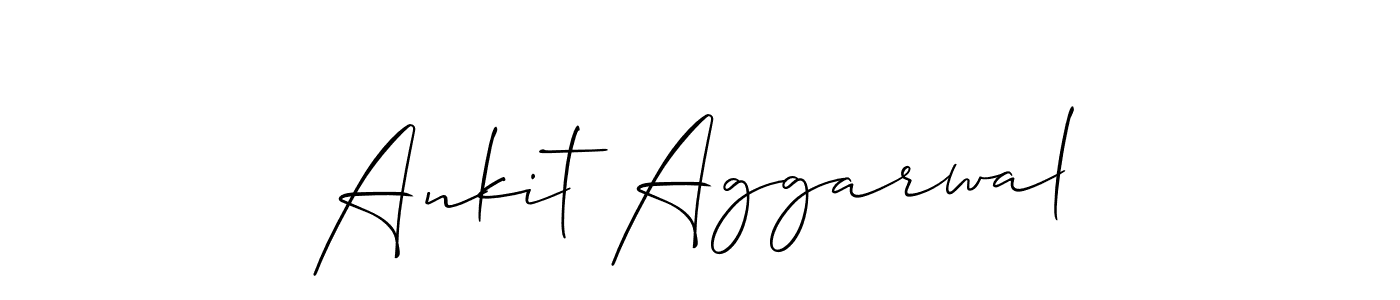 How to make Ankit Aggarwal name signature. Use Allison_Script style for creating short signs online. This is the latest handwritten sign. Ankit Aggarwal signature style 2 images and pictures png