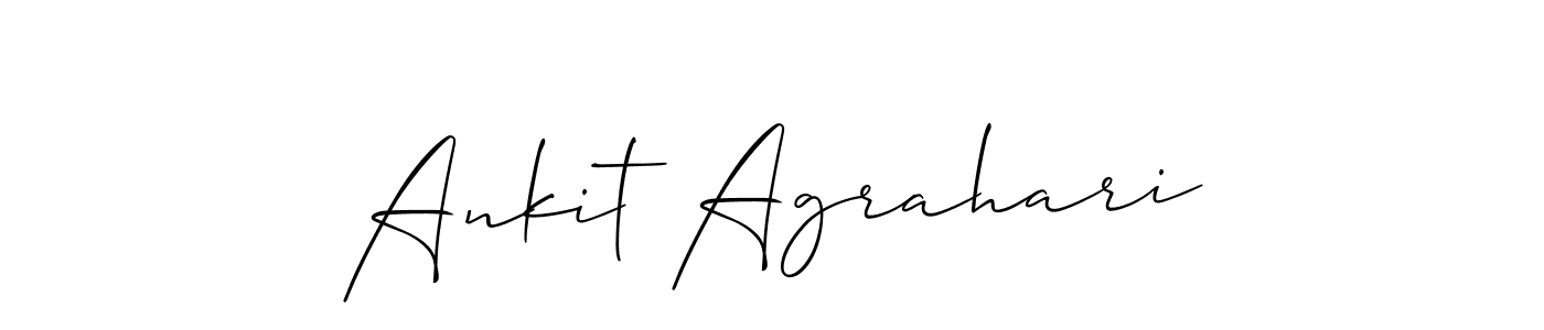 You should practise on your own different ways (Allison_Script) to write your name (Ankit Agrahari) in signature. don't let someone else do it for you. Ankit Agrahari signature style 2 images and pictures png