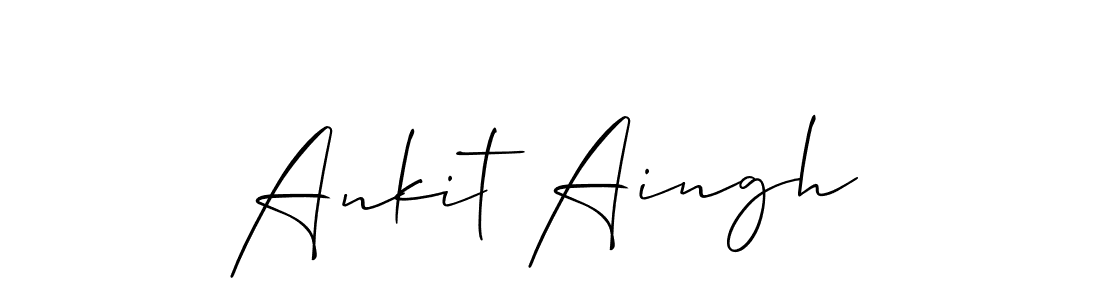 How to make Ankit Aingh signature? Allison_Script is a professional autograph style. Create handwritten signature for Ankit Aingh name. Ankit Aingh signature style 2 images and pictures png