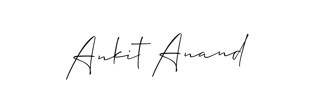 Design your own signature with our free online signature maker. With this signature software, you can create a handwritten (Allison_Script) signature for name Ankit Anand. Ankit Anand signature style 2 images and pictures png