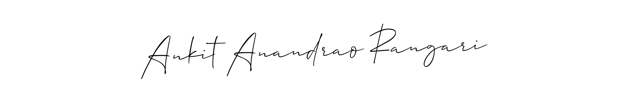 Design your own signature with our free online signature maker. With this signature software, you can create a handwritten (Allison_Script) signature for name Ankit Anandrao Rangari. Ankit Anandrao Rangari signature style 2 images and pictures png