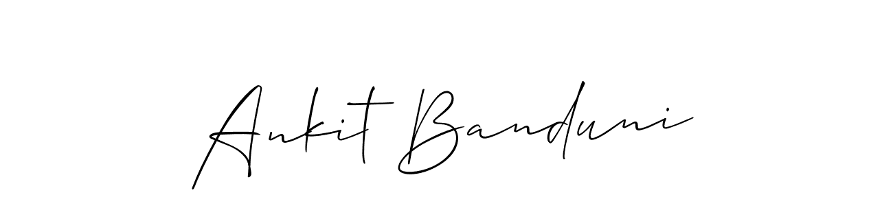 Make a short Ankit Banduni signature style. Manage your documents anywhere anytime using Allison_Script. Create and add eSignatures, submit forms, share and send files easily. Ankit Banduni signature style 2 images and pictures png