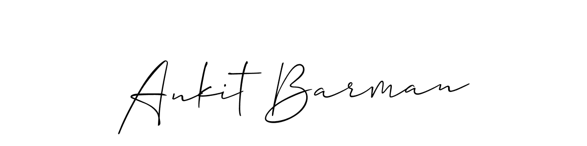 Use a signature maker to create a handwritten signature online. With this signature software, you can design (Allison_Script) your own signature for name Ankit Barman. Ankit Barman signature style 2 images and pictures png