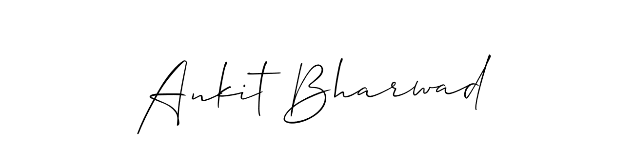 Also we have Ankit Bharwad name is the best signature style. Create professional handwritten signature collection using Allison_Script autograph style. Ankit Bharwad signature style 2 images and pictures png