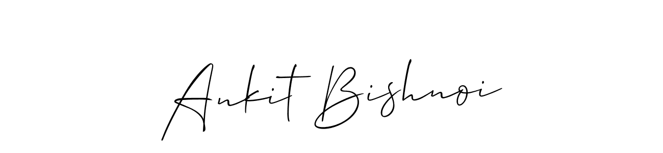 if you are searching for the best signature style for your name Ankit Bishnoi. so please give up your signature search. here we have designed multiple signature styles  using Allison_Script. Ankit Bishnoi signature style 2 images and pictures png
