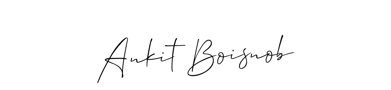 Design your own signature with our free online signature maker. With this signature software, you can create a handwritten (Allison_Script) signature for name Ankit Boisnob. Ankit Boisnob signature style 2 images and pictures png