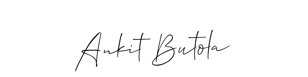 Best and Professional Signature Style for Ankit Butola. Allison_Script Best Signature Style Collection. Ankit Butola signature style 2 images and pictures png