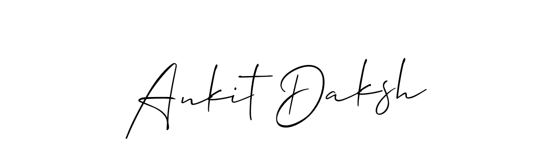 Use a signature maker to create a handwritten signature online. With this signature software, you can design (Allison_Script) your own signature for name Ankit Daksh. Ankit Daksh signature style 2 images and pictures png