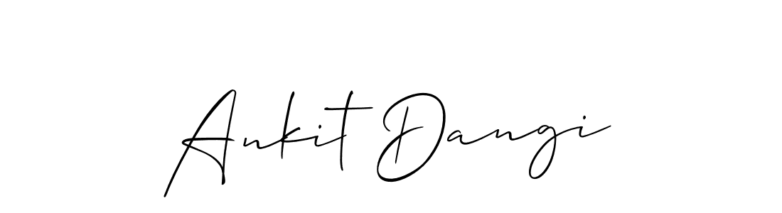 Ankit Dangi stylish signature style. Best Handwritten Sign (Allison_Script) for my name. Handwritten Signature Collection Ideas for my name Ankit Dangi. Ankit Dangi signature style 2 images and pictures png