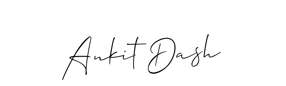 You should practise on your own different ways (Allison_Script) to write your name (Ankit Dash) in signature. don't let someone else do it for you. Ankit Dash signature style 2 images and pictures png