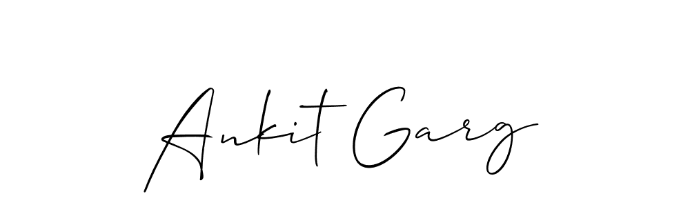 Allison_Script is a professional signature style that is perfect for those who want to add a touch of class to their signature. It is also a great choice for those who want to make their signature more unique. Get Ankit Garg name to fancy signature for free. Ankit Garg signature style 2 images and pictures png